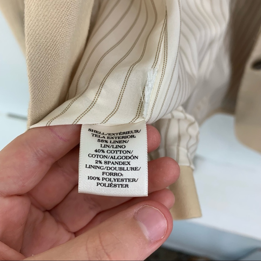Ann Taylor Beige Women's Tailored Blazer - Picture 6 of 6